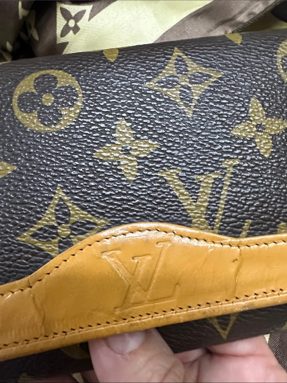 Louis Vuitton Monogram Trifold Wallet in Brown and Tan